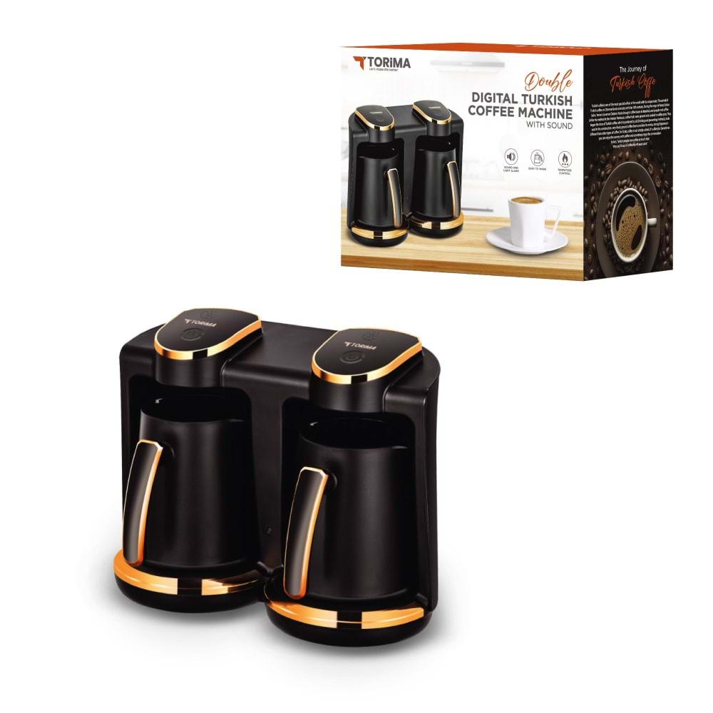 TORİMA 202 DOUBLE DIGITAL TURKISH COFFEE MACHİNE W