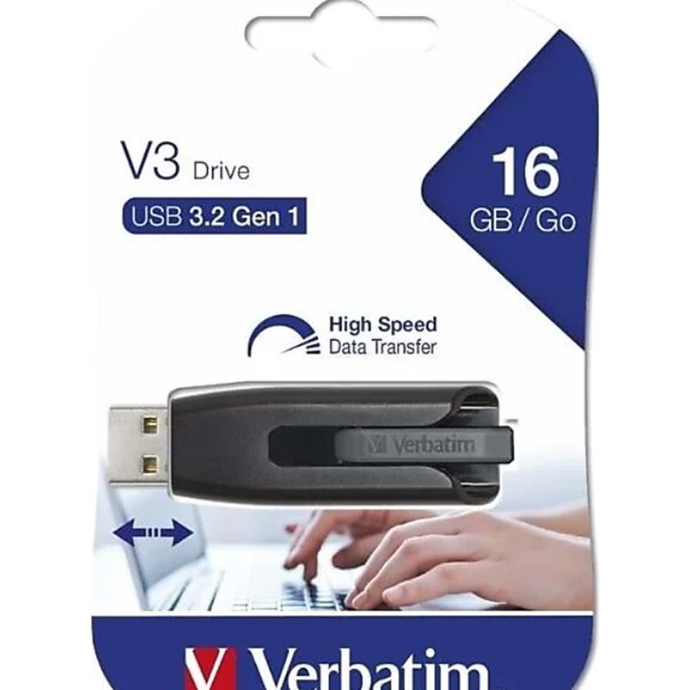 VERBATIM 16GB STORE N GO V3 USB 3.2 GEN 1 DRIVE