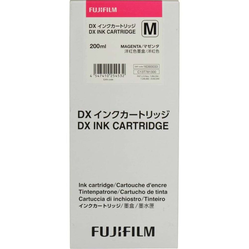 FUJİ INK CARTIDGE DX100 MAGENTA 200ML