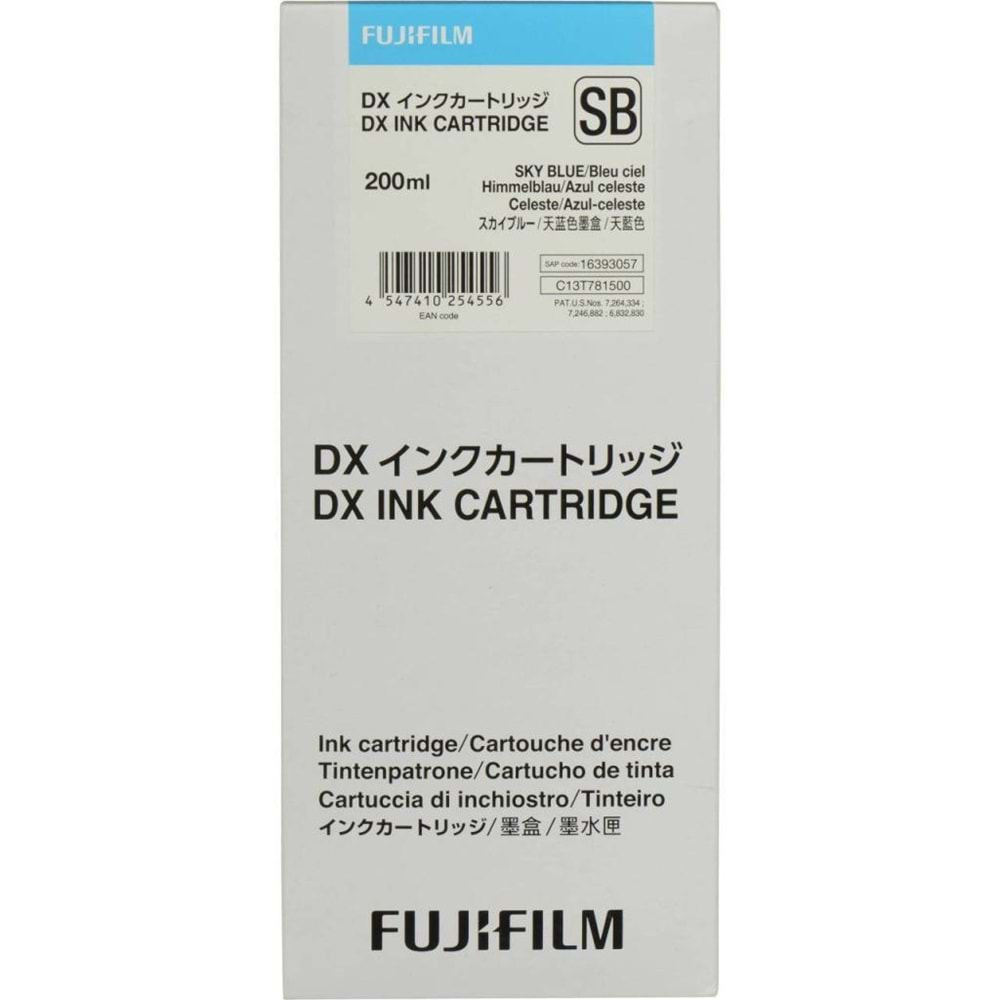 FUJİ INK CARTIDGE DX100 SKY BLUE 200ML