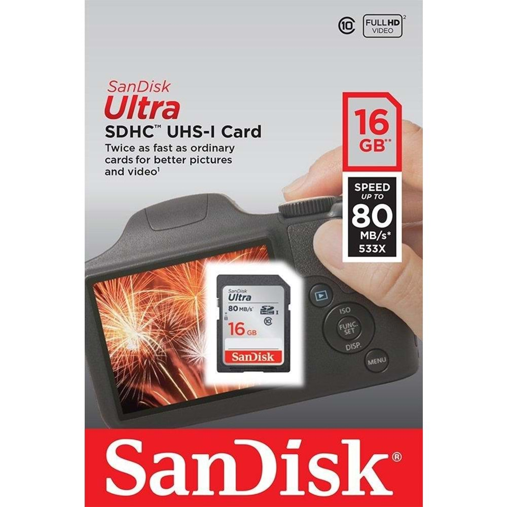 SANDİSK SD 16 GB 80 MB