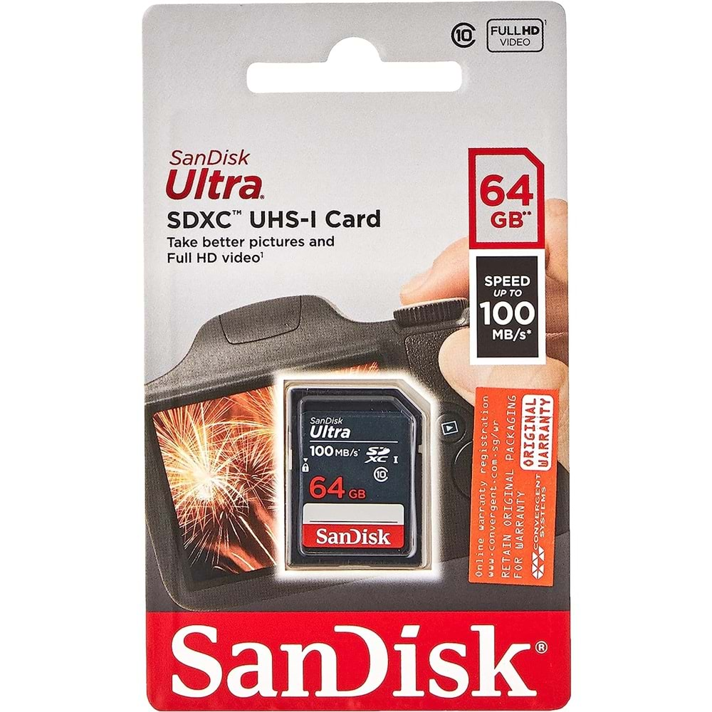 SANDİSK SD 64 GB 100 MB ULTRA