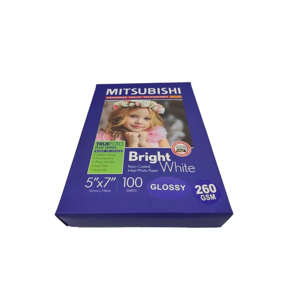 MITSUBISHI INKJET GLOSSY 5X7 SHEETS 13X18 NFF170A