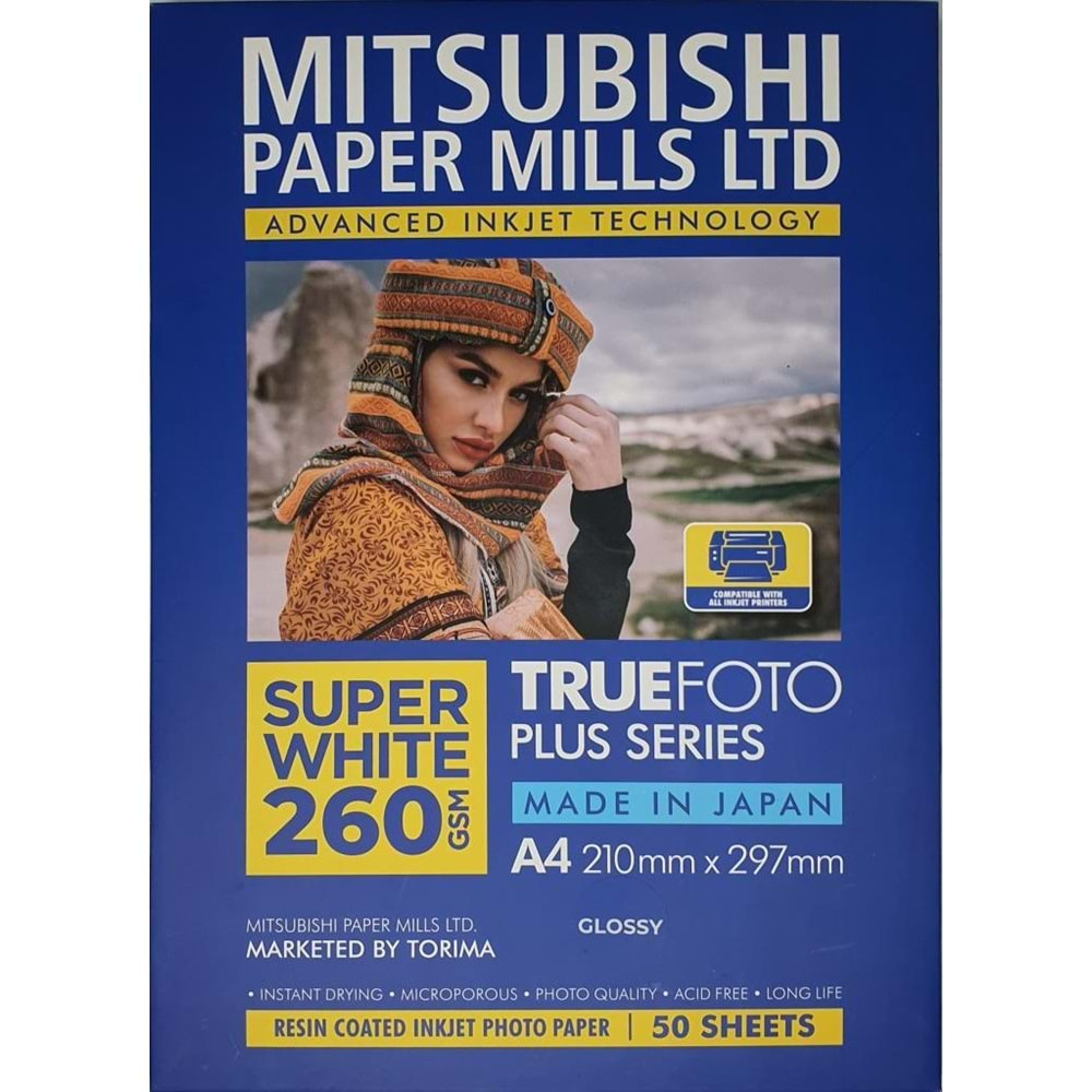 MITSUBISHI INKJET GLOSSY A4 50 SHEETS NFF170A MP