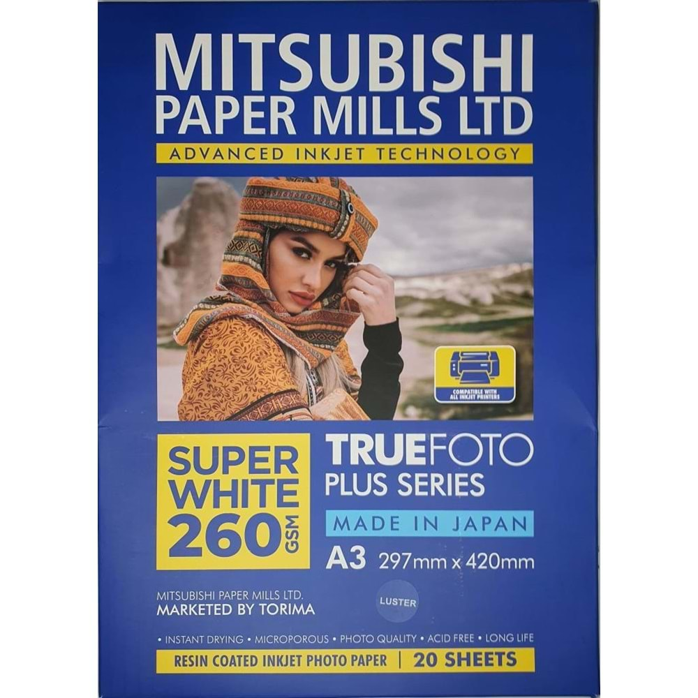 MITSUBISHI INKJET LUSTRE A3 20 SHEETS NFE170A MP