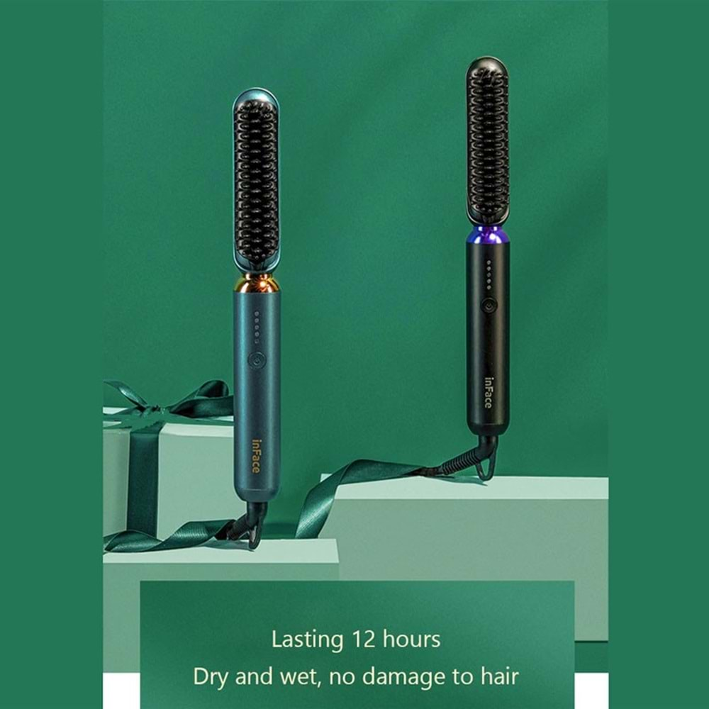 iNFACE ION HAİR BRUSH BLACK MS7100 GREEN SAÇ MAŞAS