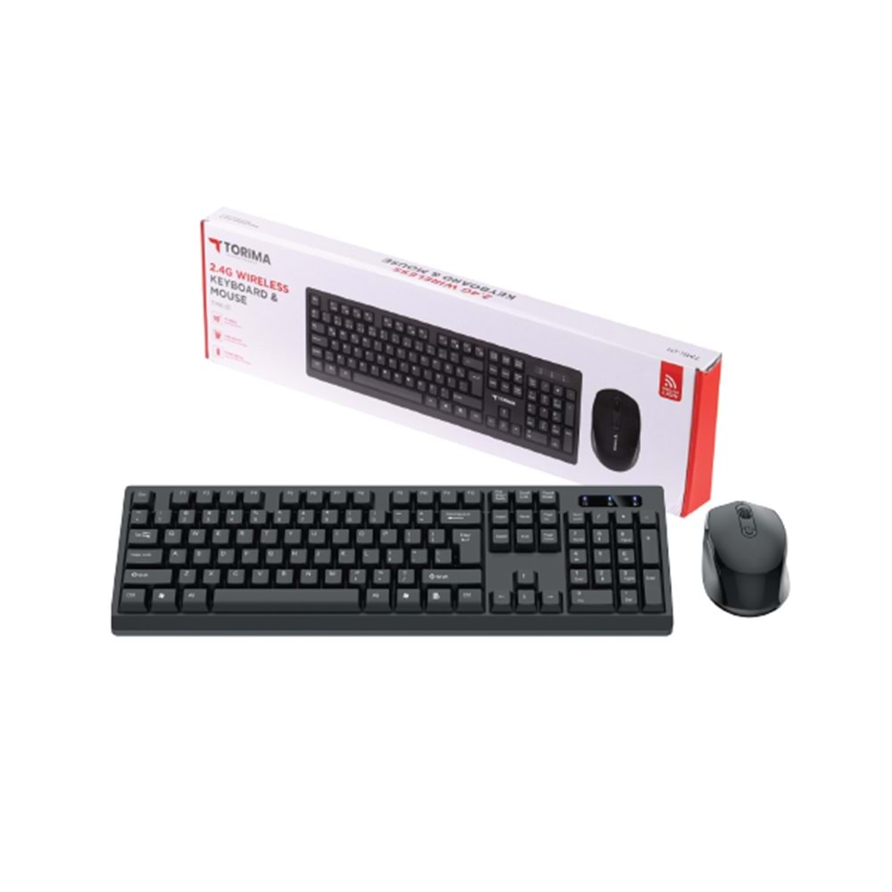 TORİMA WİRELESS KEYBOARD MOUSE SET TMK-01 BLACK