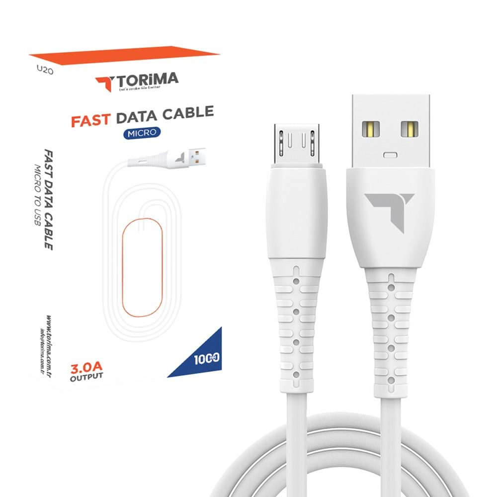 TORİMA U20 MİCRO CABLE 3.0 WHİTE