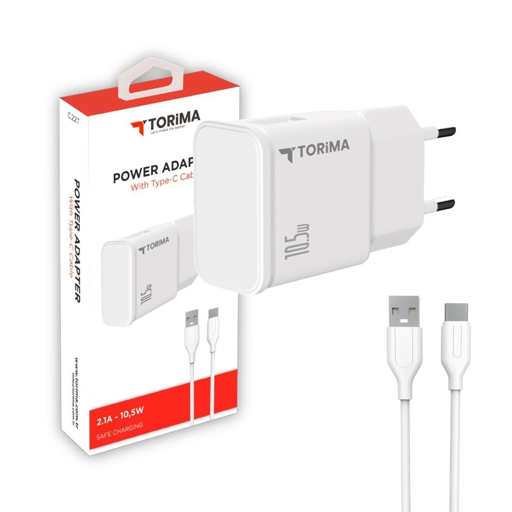 TORİMA C22T POWER ADAPTER WİTH TYPE-C