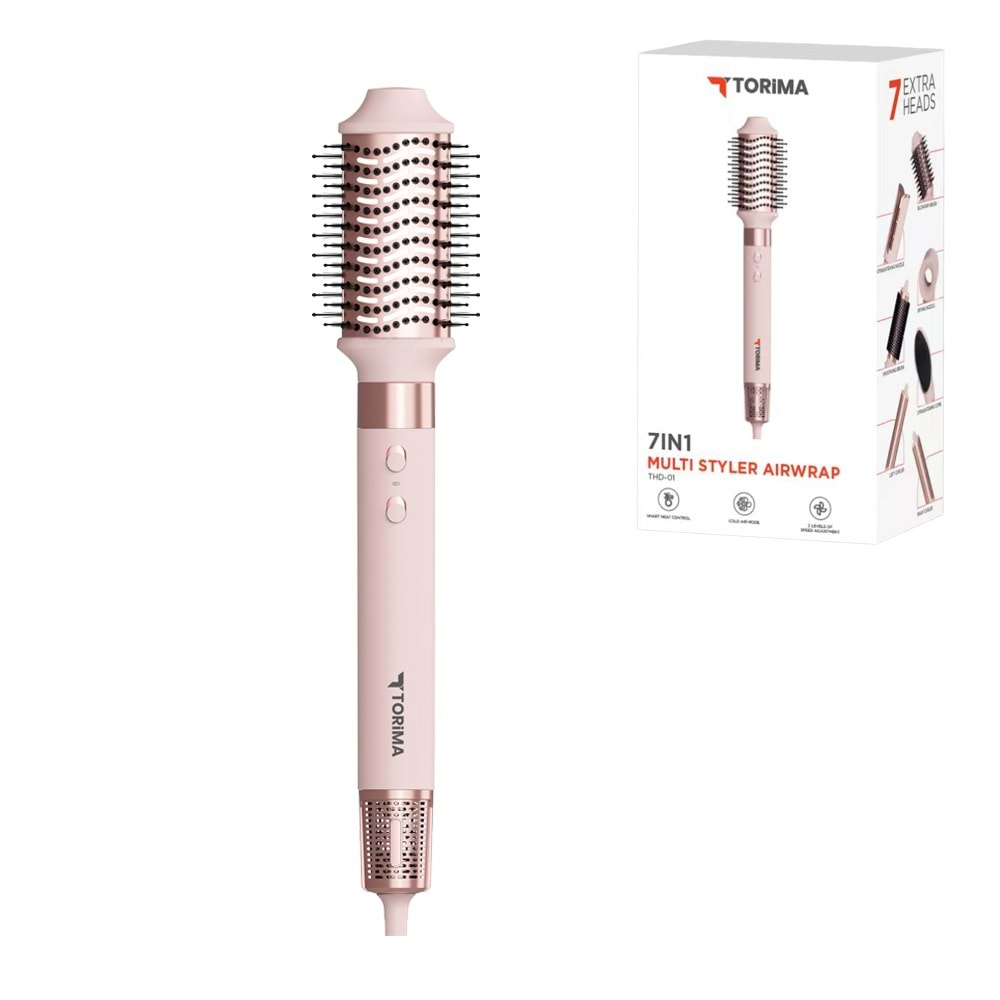 TORIMA THD-01 PINK 7IN1 MULTI STYLER AIRWRAP