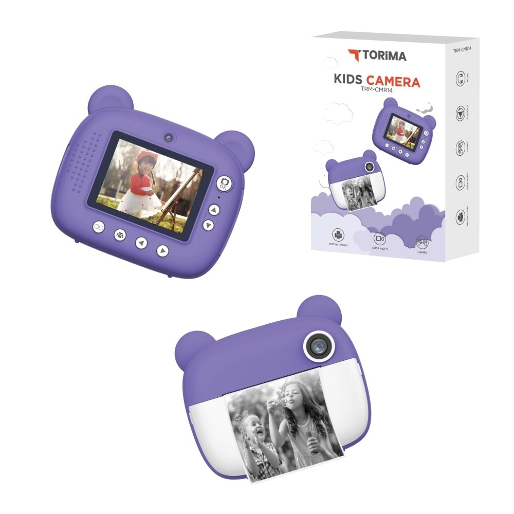 TORİMA TRM-CMR14 PURPLE KIDS CAMERA