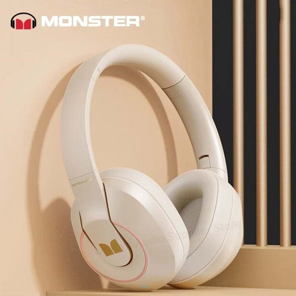 MONSTER WIRELESS HEAD HEADPHONES XKH01 GOLD