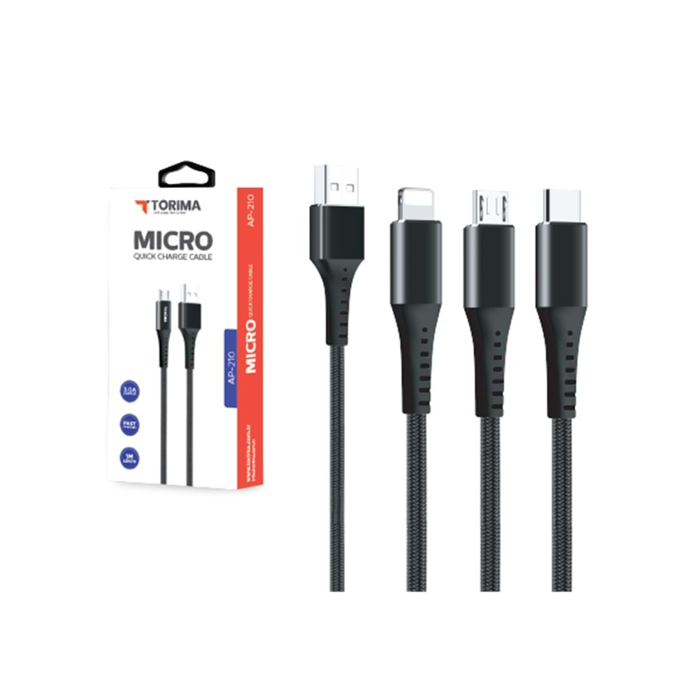 TORİMA MİCRO CABLE BLACK 03210