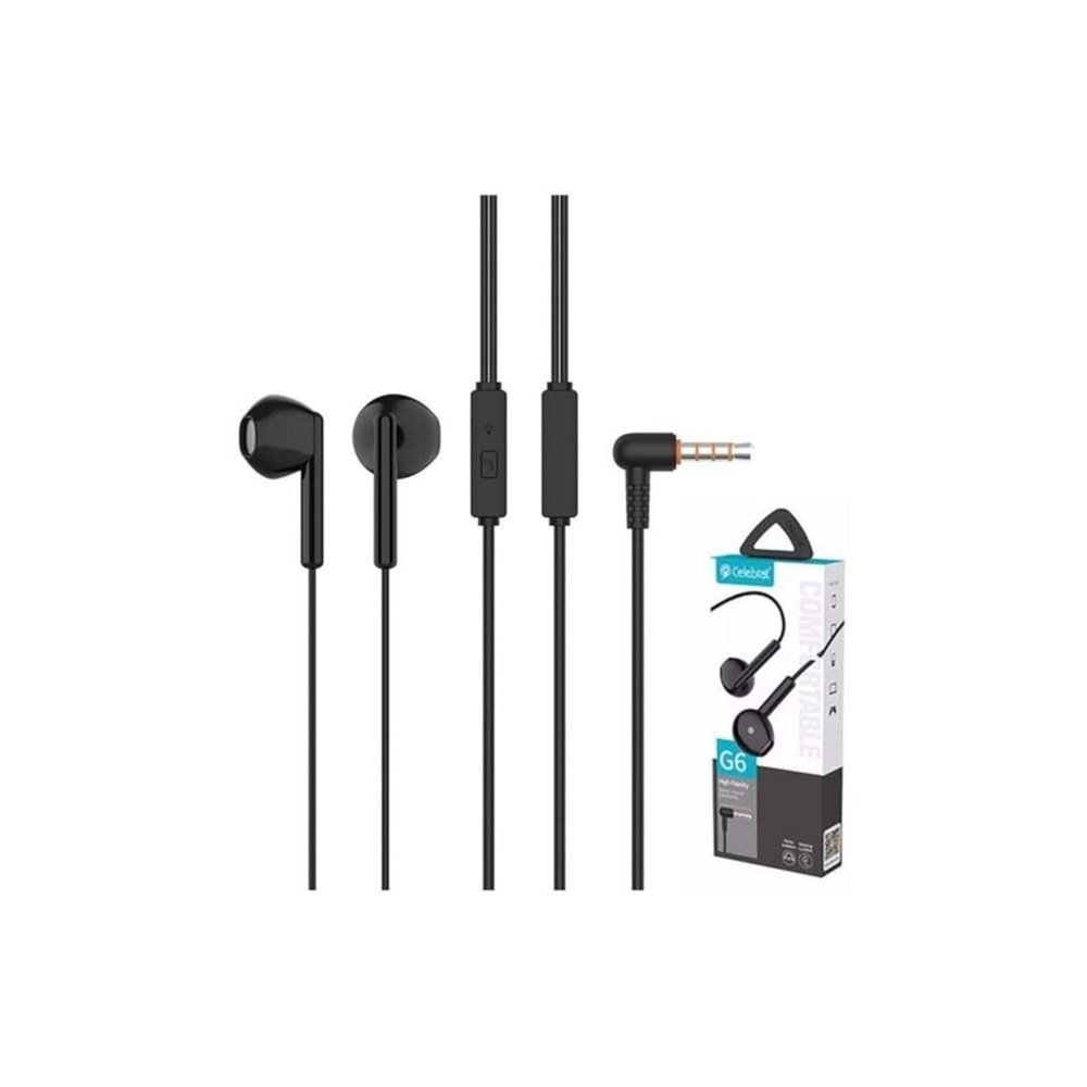 CELEBRAT G6 EARPHONES BLACK