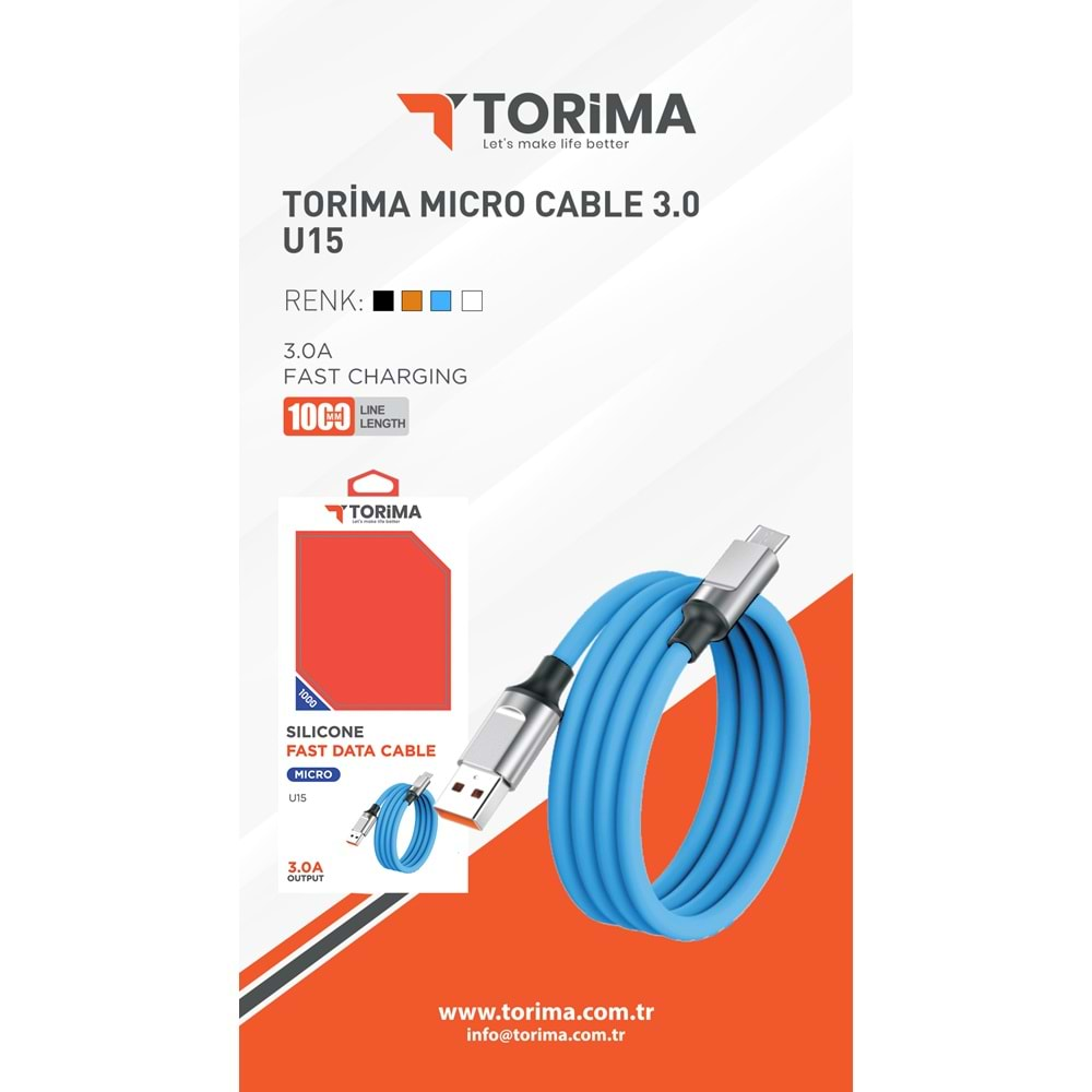 TORİMA MİCRO CABLE 3.0 U15 BLACK