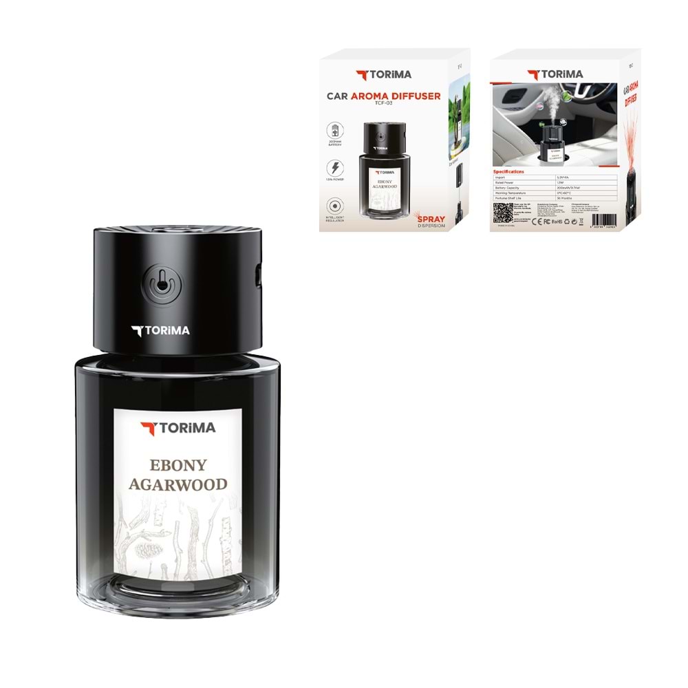 TORİMA TCF-03 BLACK EBONY AGARWOOD CAR AROMA DIFFU