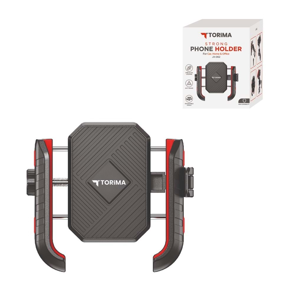 TORİMA JX-062 BLACK PLASTIC MOTORCYCLE PHONE MOUNT