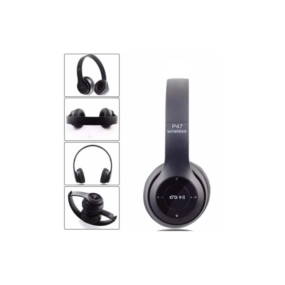 TORİMA WİRELESS HEADPHONES P47 BLACK