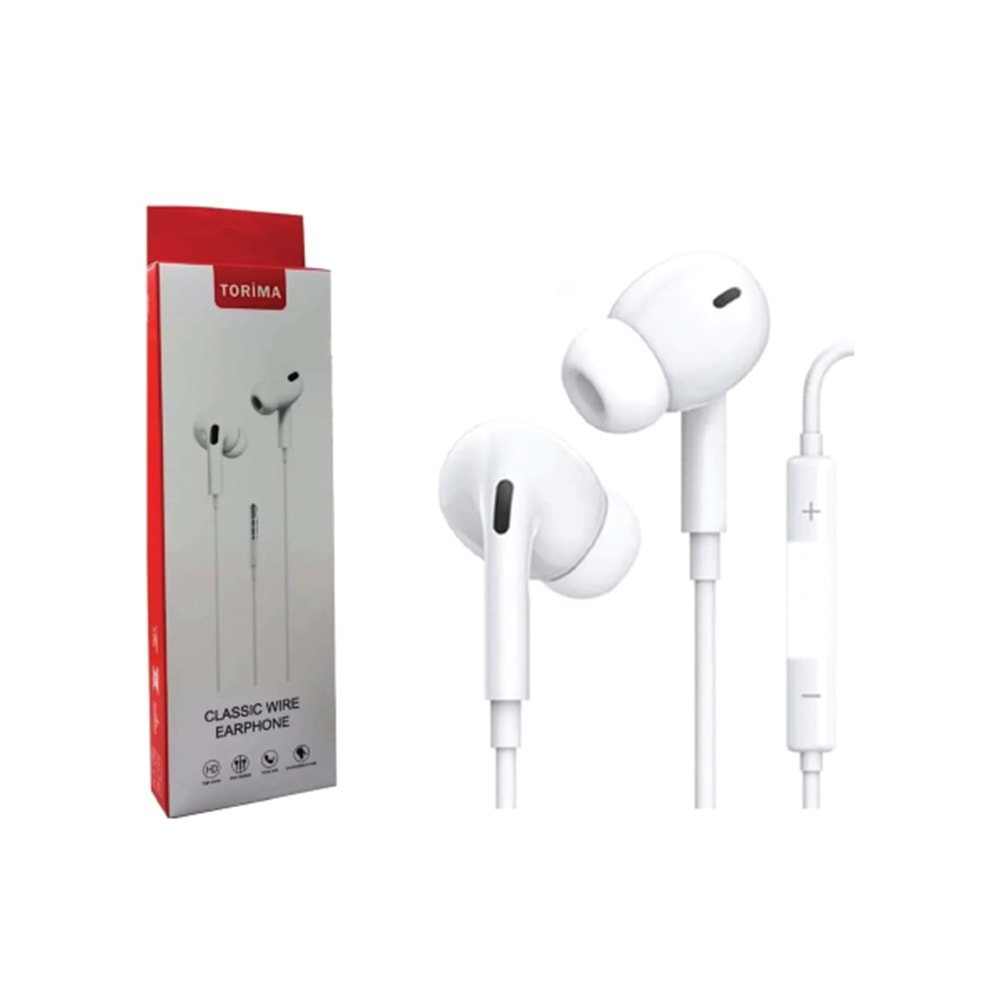 TORİMA E32 EARPHONE WHİTE