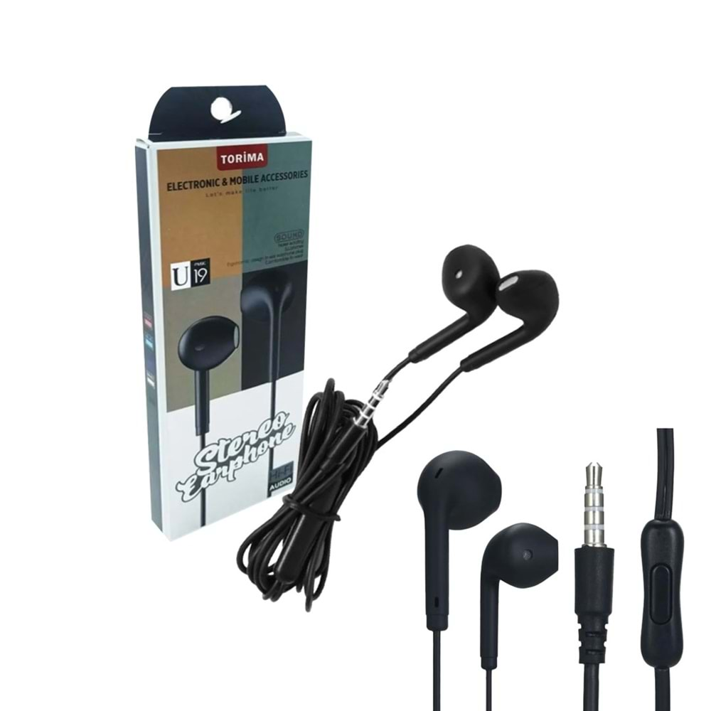 TORİMA U19 EARPHONES BLACK