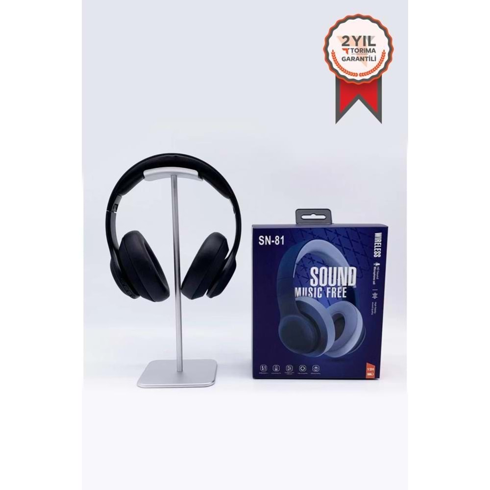 TORİMA WİRELESS HEADPHONES SN-81 BLACK