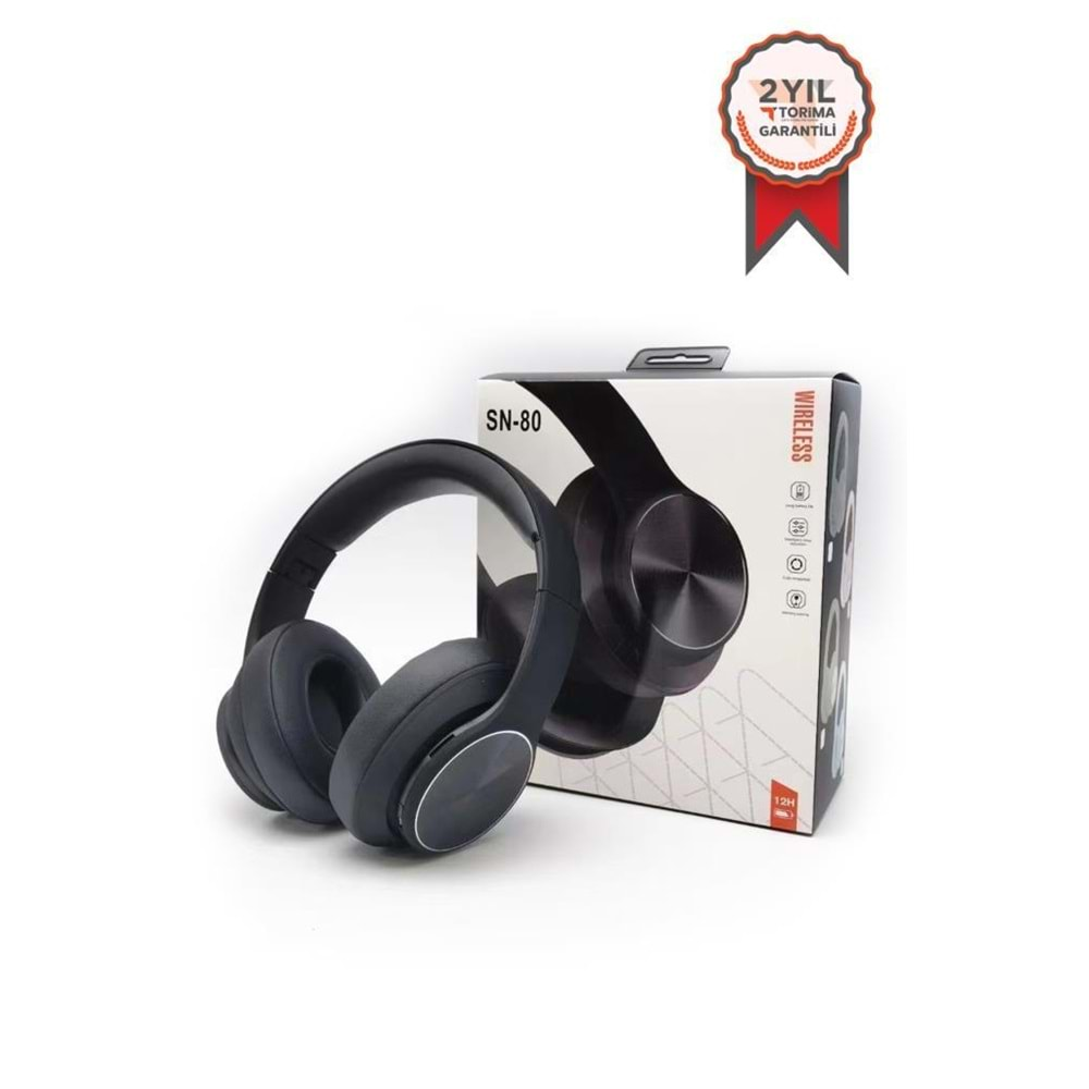 TORİMA WİRELESS HEADPHONES SN-80 BLACK