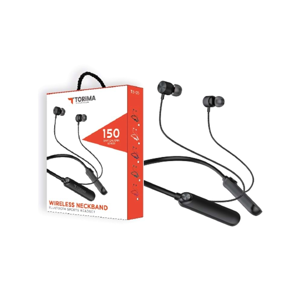 TORİMA TB-05 WIRELESS STREO EARPHONE BLACK