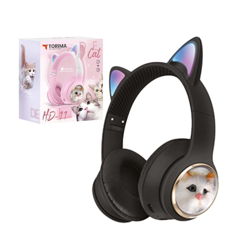 TORİMA HD-11 CAT HEADSET BLACK