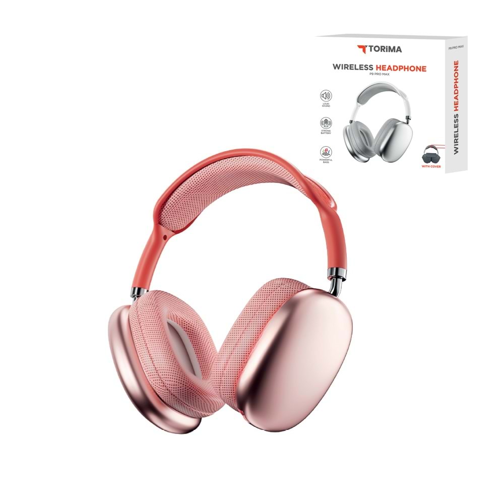 TORİMA P9 PRO MAX PINK HEADPHONES