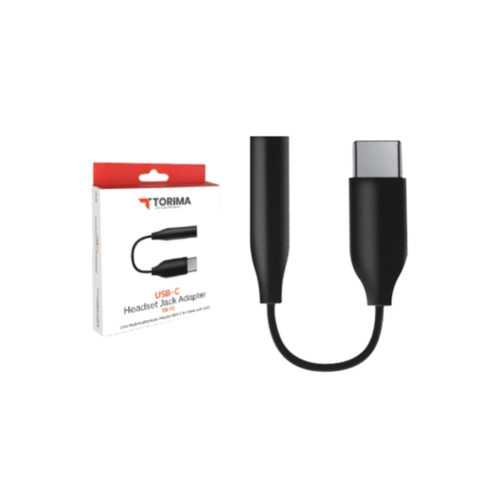 TORİMA USB-C HEADSET JACK ADAPTER TR-10 BLACK