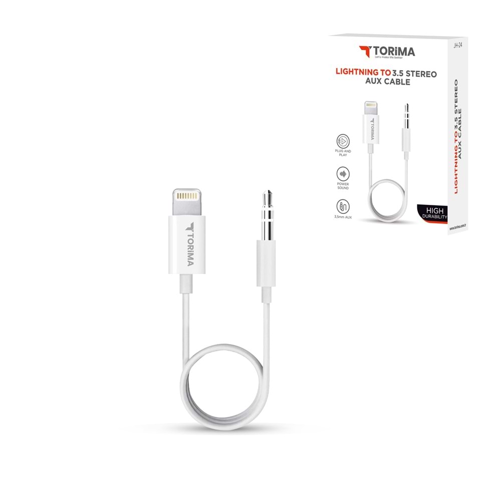 TORİMA LİGHTNİNG TO AUX CABLE JH-024