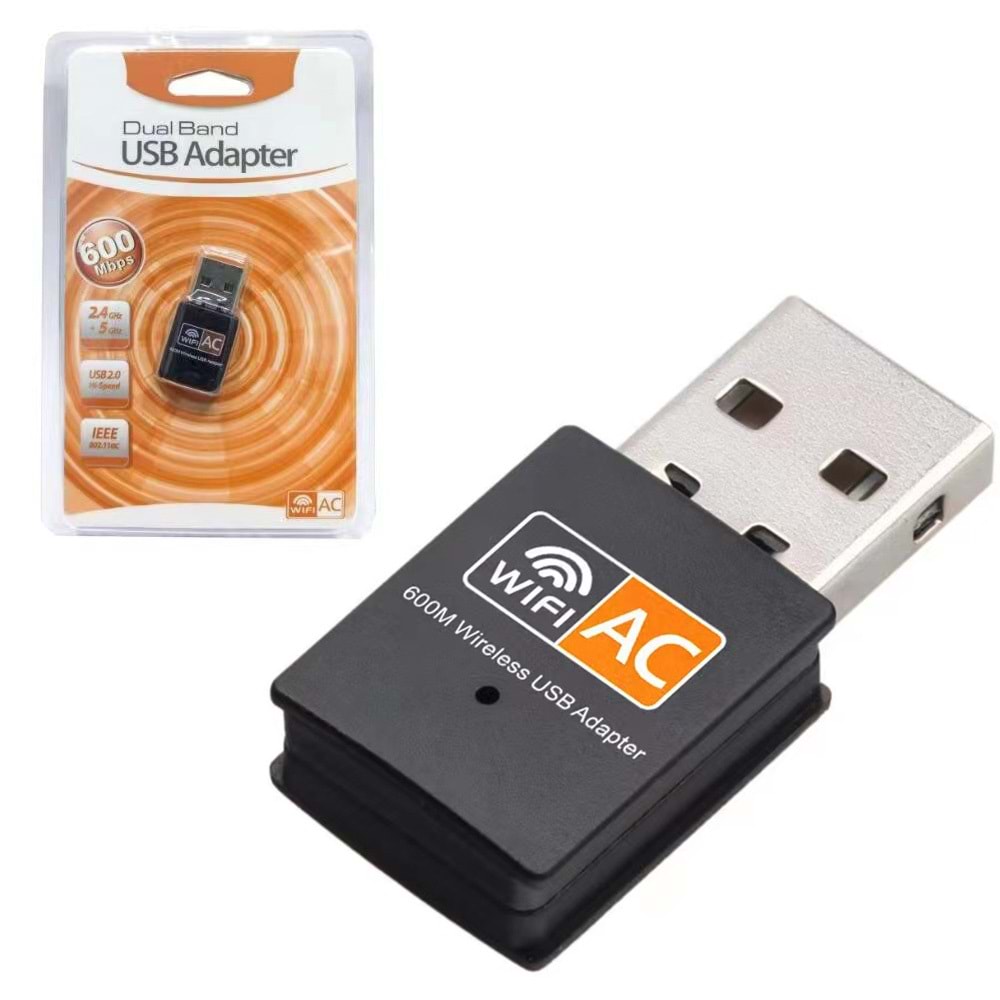 TORİMA DUAL BAND USB ADAPTER 600 MBPS YD-48