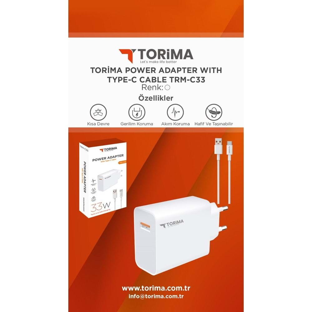 TORİMA TRM-C33 POWER ADAPTER