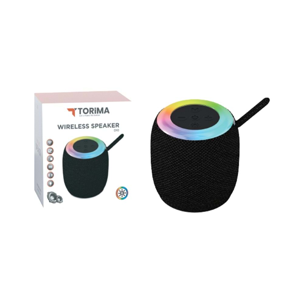 TORİMA WIRELESS SPEAKER D10 BLACK