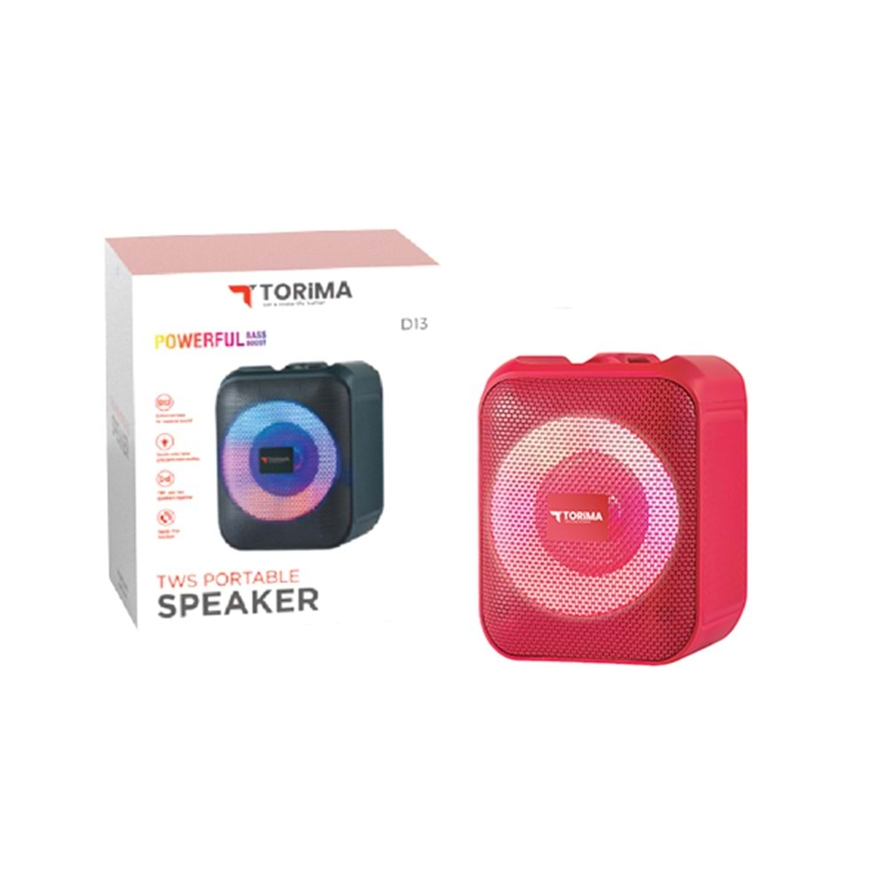 TORİMA D13 WİRELESS SPEAKER RED