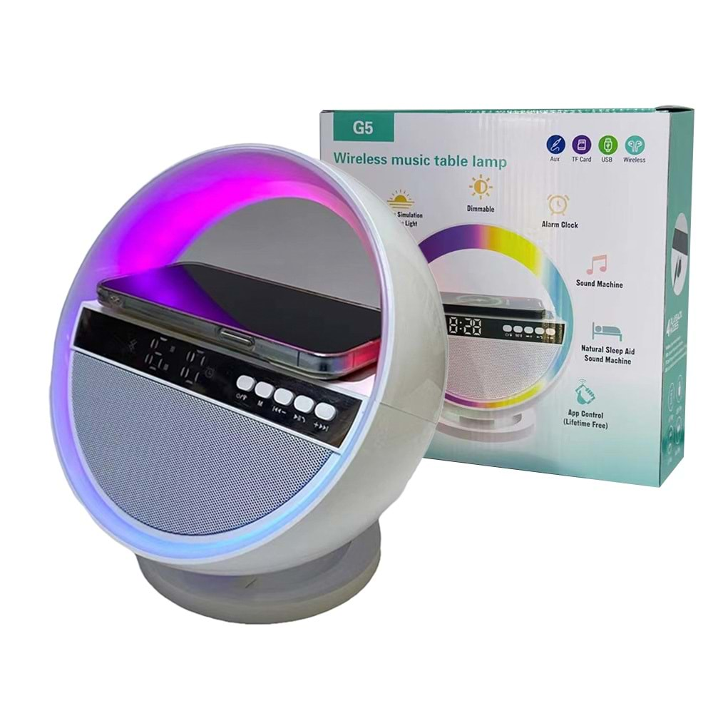 TORİMA G5 RAINBOW LIGHT WIRELLES CHARGER SPEAKER