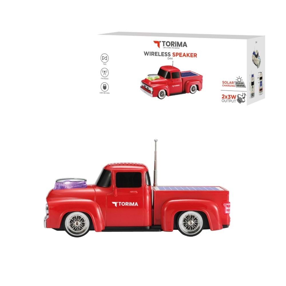 TORİMA D44 WIRELESS SPEAKER RED