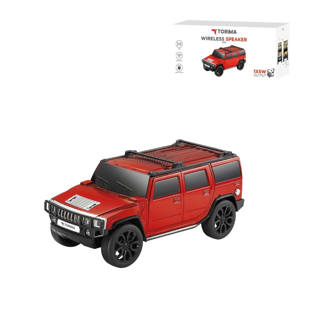 TORİMA D48 RED WIRELESS SPEAKER