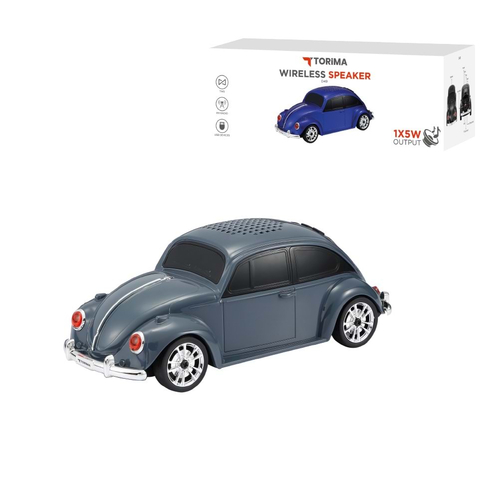TORİMA D49 GRAY WIRELESS SPEAKER
