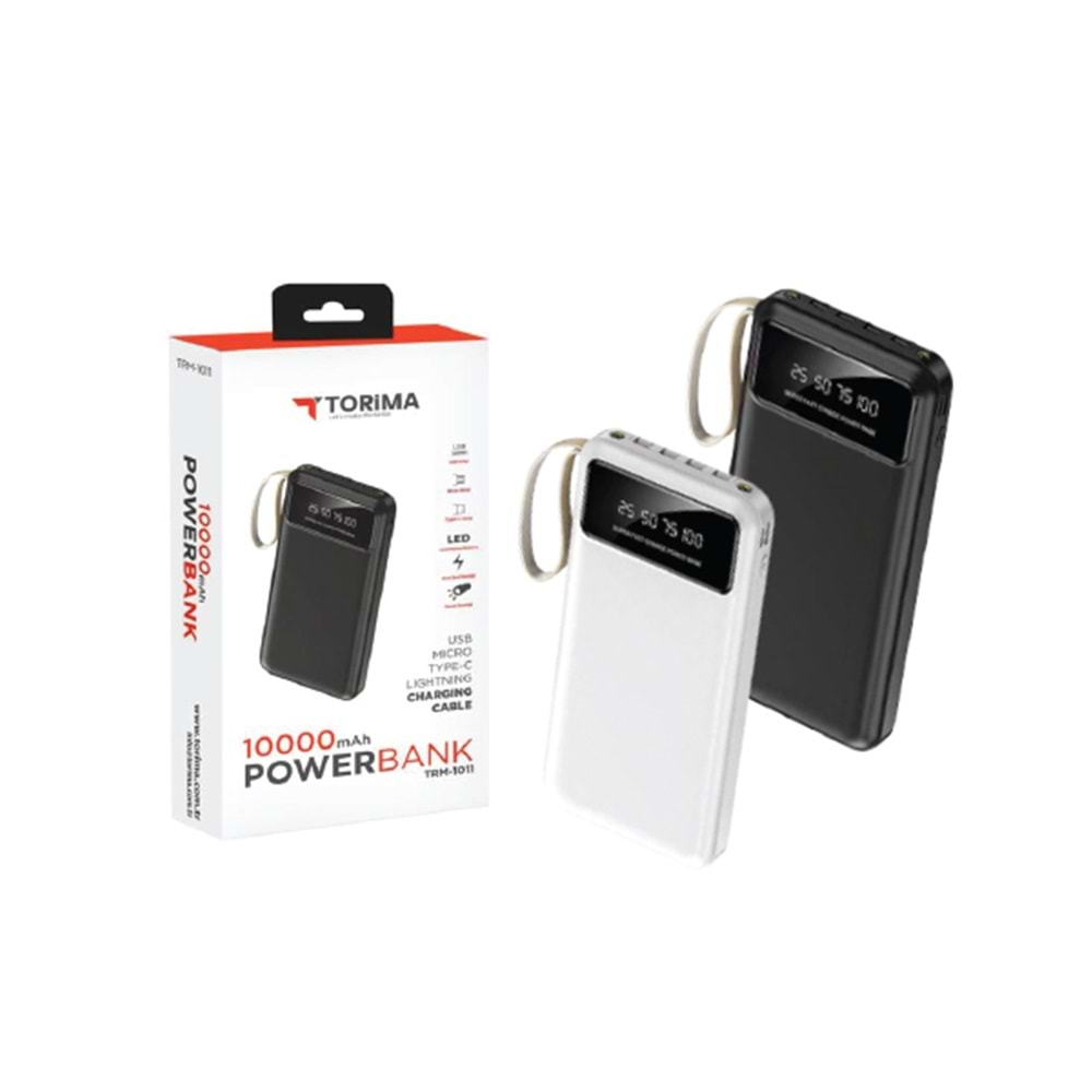 TORİMA 10000 MAH POWERBANK TRM-1011 BLACK