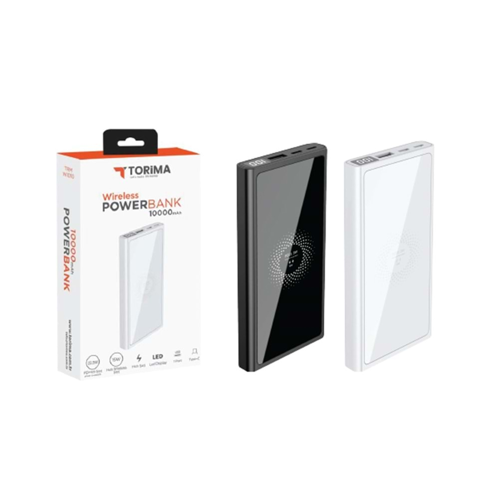 TORİMA WİRELESS POWERBANK 10000 MAH W1010 BLACK