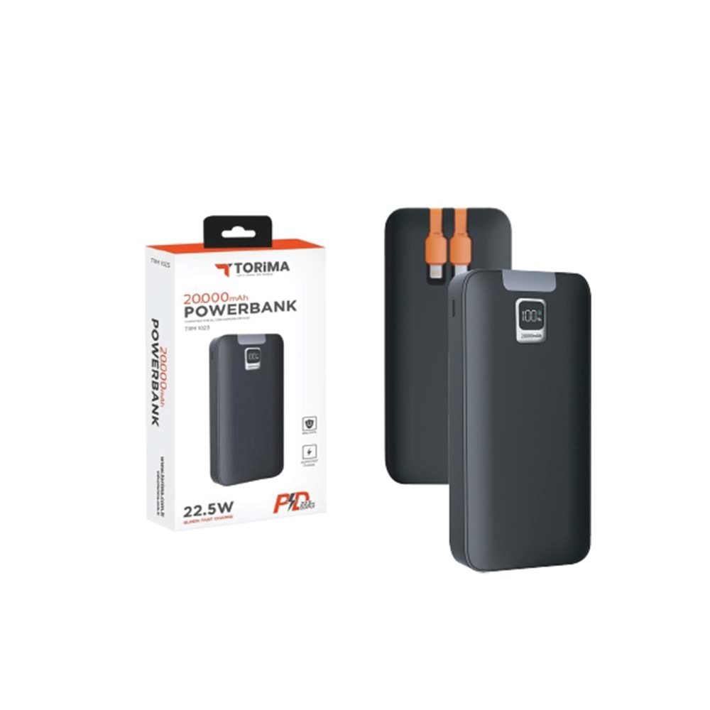 TORİMA PD POWERBANK 20.000 MAH TRM-1023 BLACK