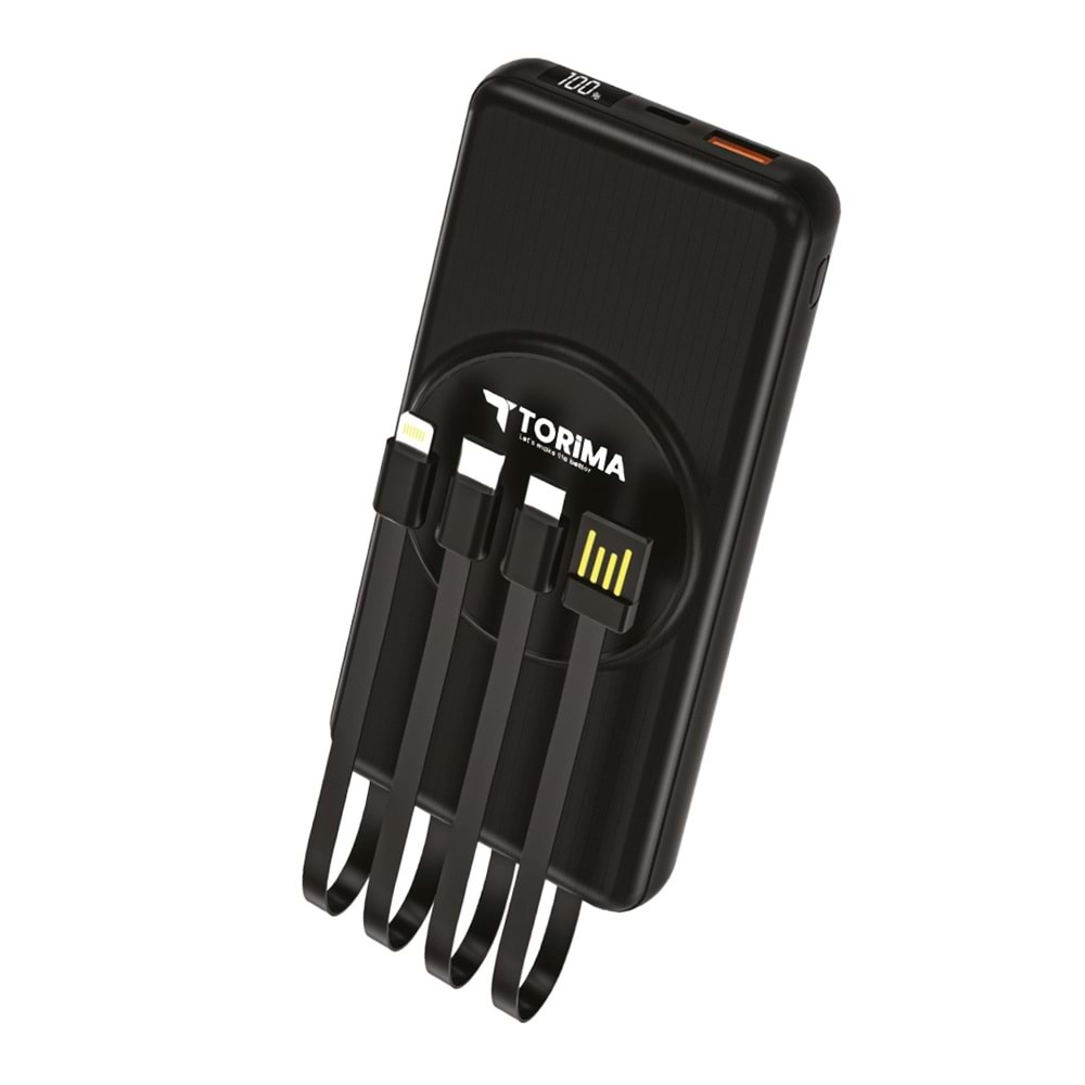 TORİMA 10000 MAH POWERBANK TRM-1014 BLACK