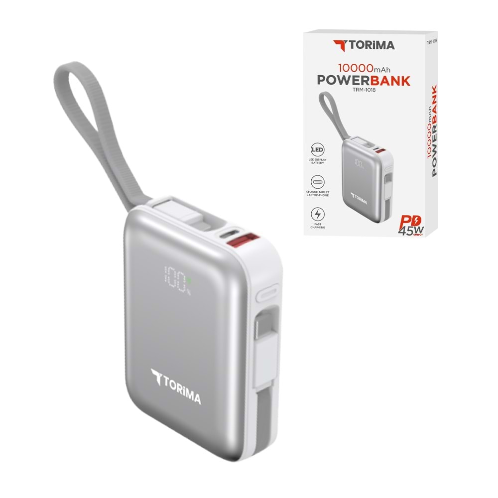 TORİMA TRM-1018 WHITE 10000 MAH POWERBANK