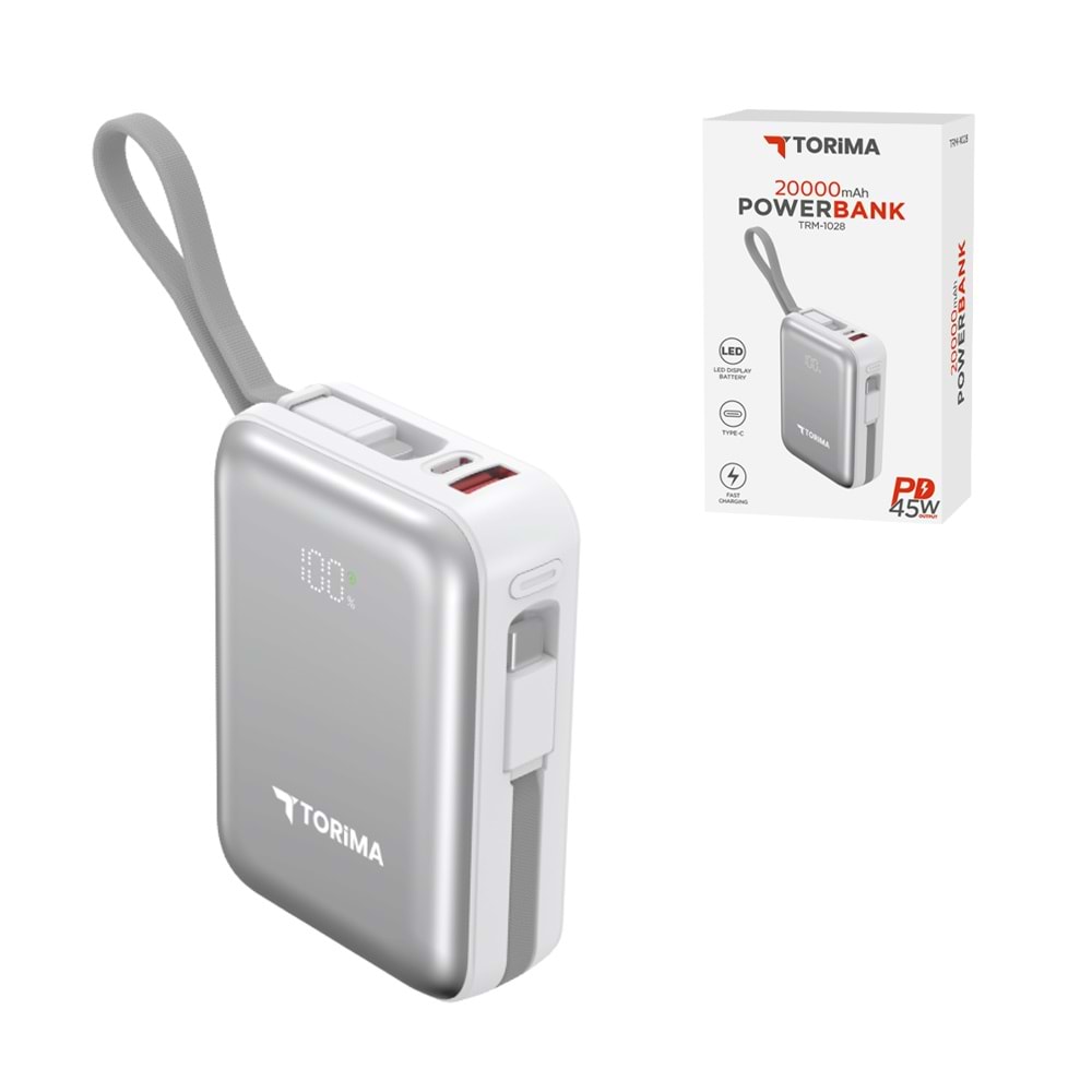 TORİMA TRM-1028 WHITE 20000 MAH POWERBANK