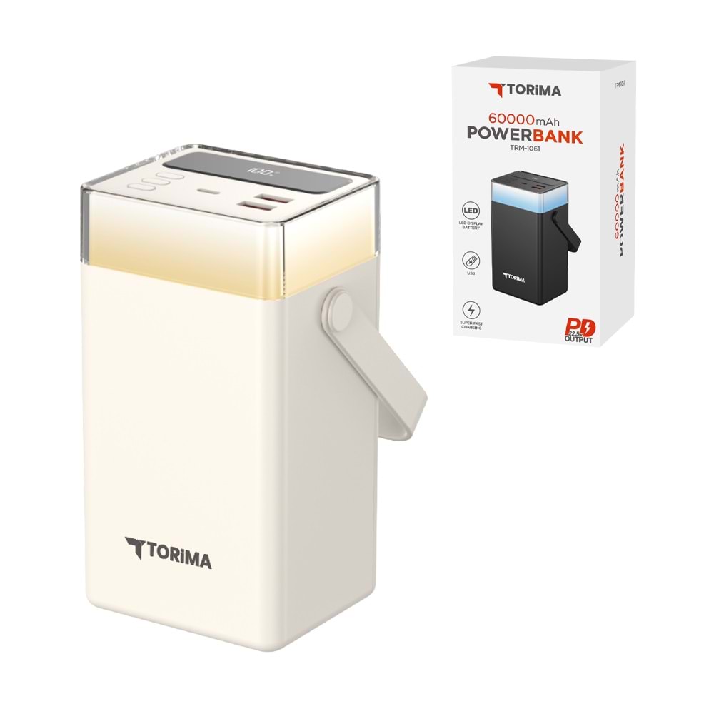 TORİMA TRM-1061 WHITE 60000 MAH POWERBANK