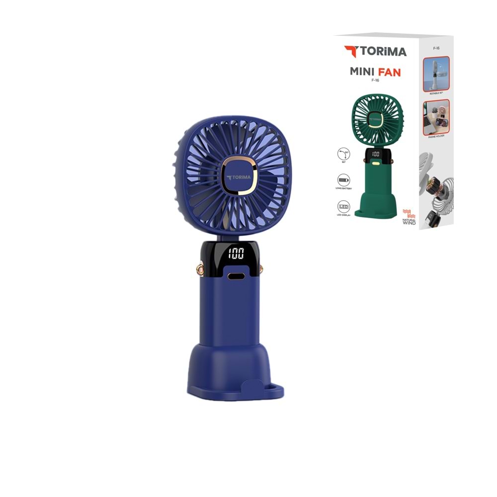 TORİMA F-16 MINI FAN BLUE