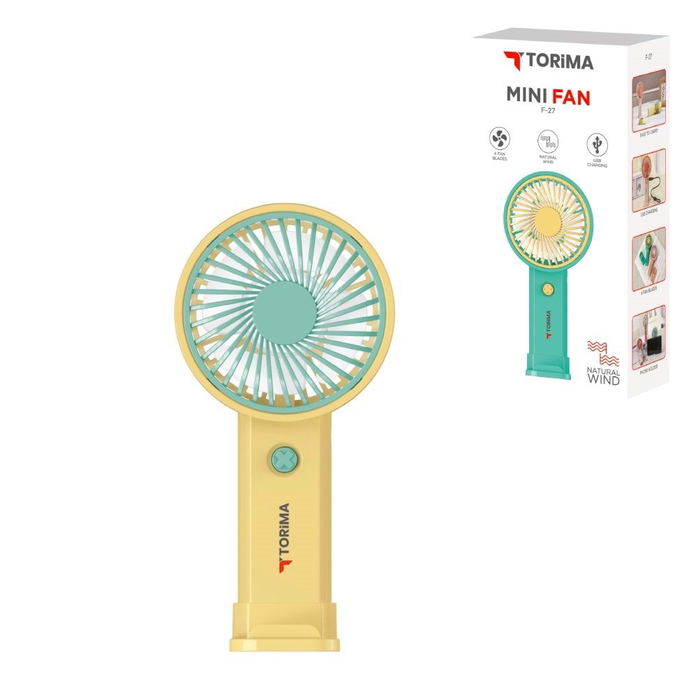 TORİMA F-27 YELLOW MINI FAN