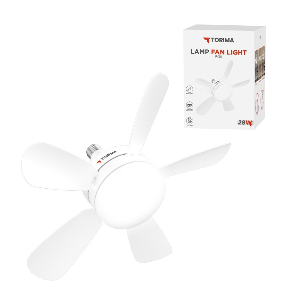 TORİMA F-30 WHITE LAMP FAN LIGHT