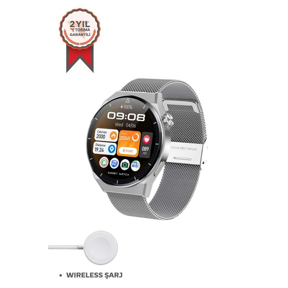 TORİMA GT3 MAX SMART WATCH SİLVER